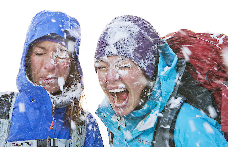 Jumping in excitement for Banff Packages