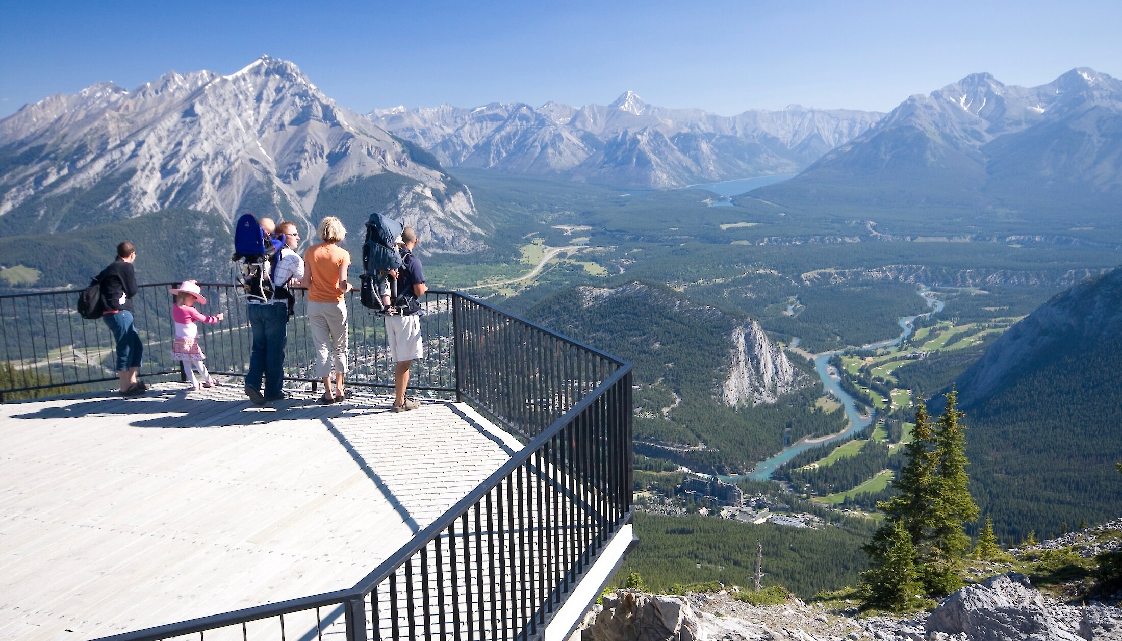 The Norquay Chairlift provides stunning view of Banff