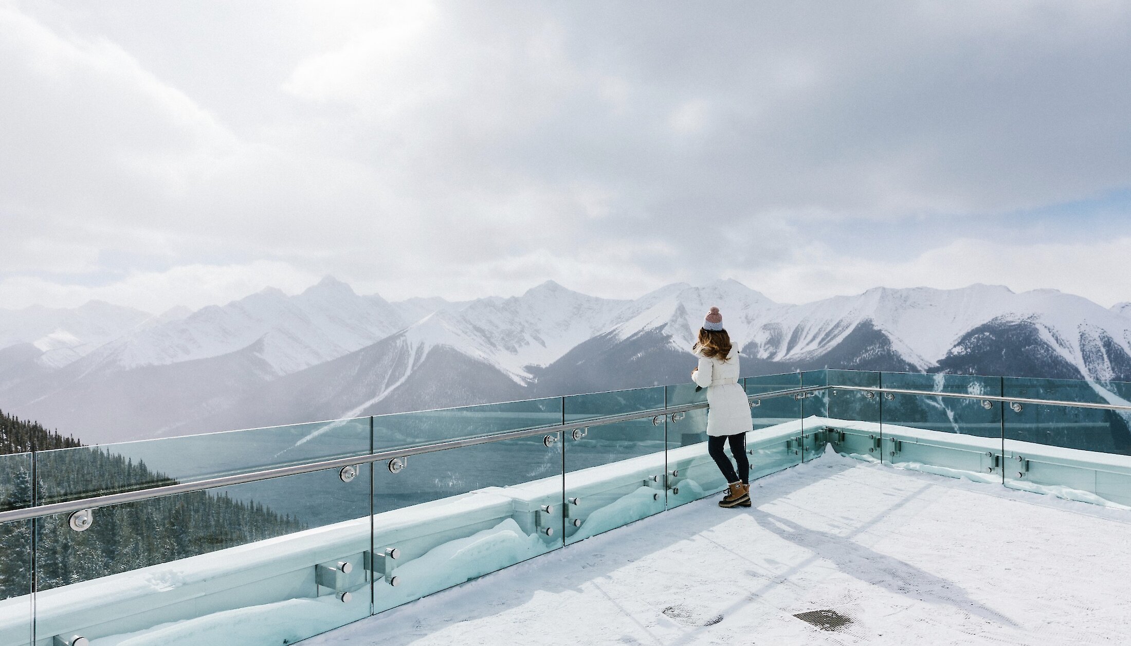 Banff Hot Springs in Winter