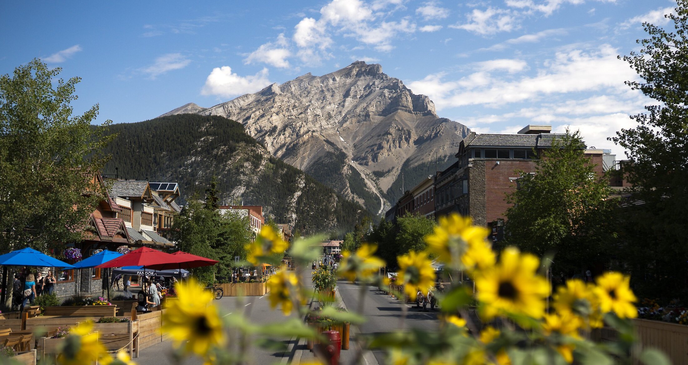 Cascade Mountain from Banff Avenue