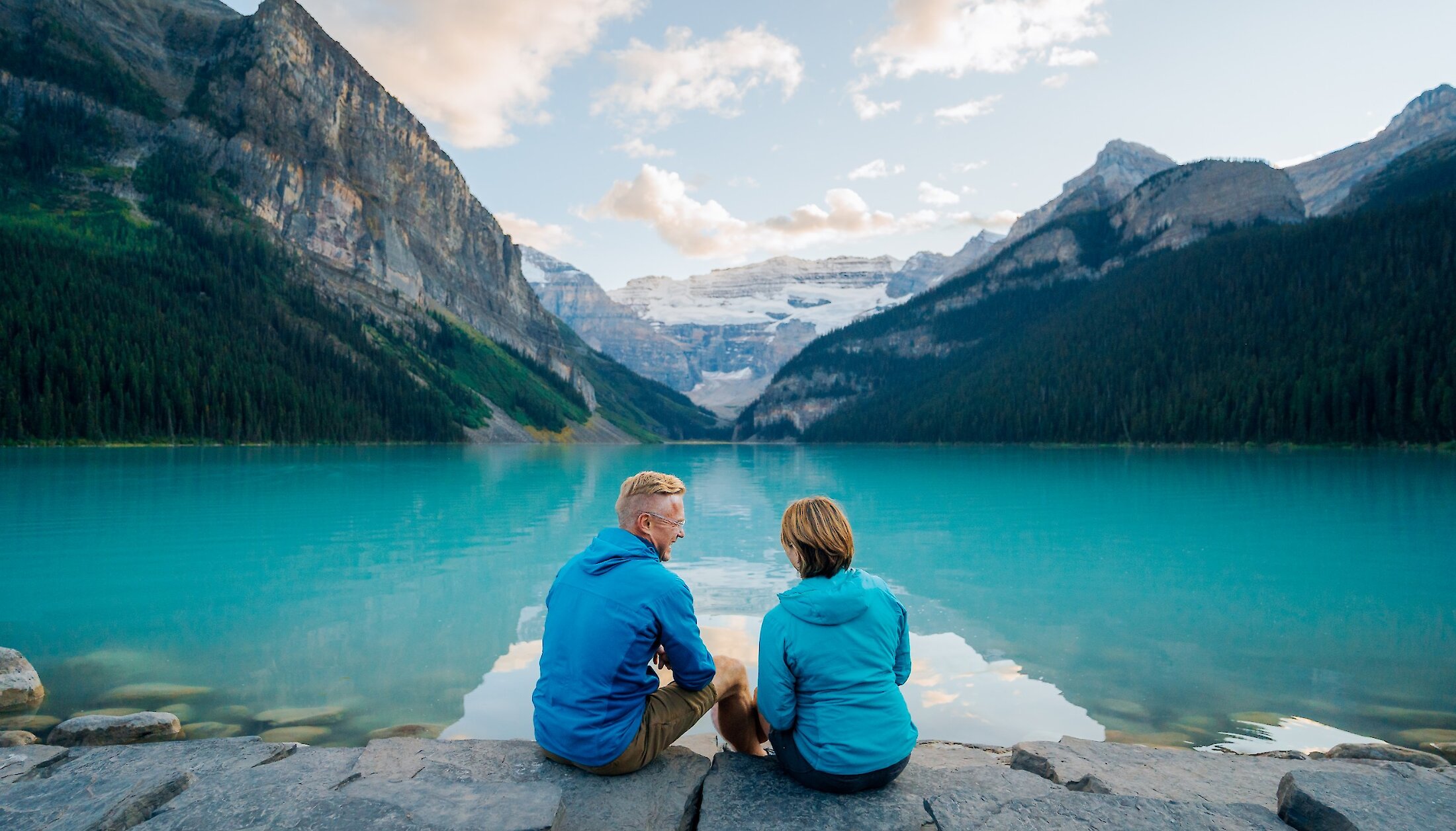 The Banff Gondola boardwalk in summer