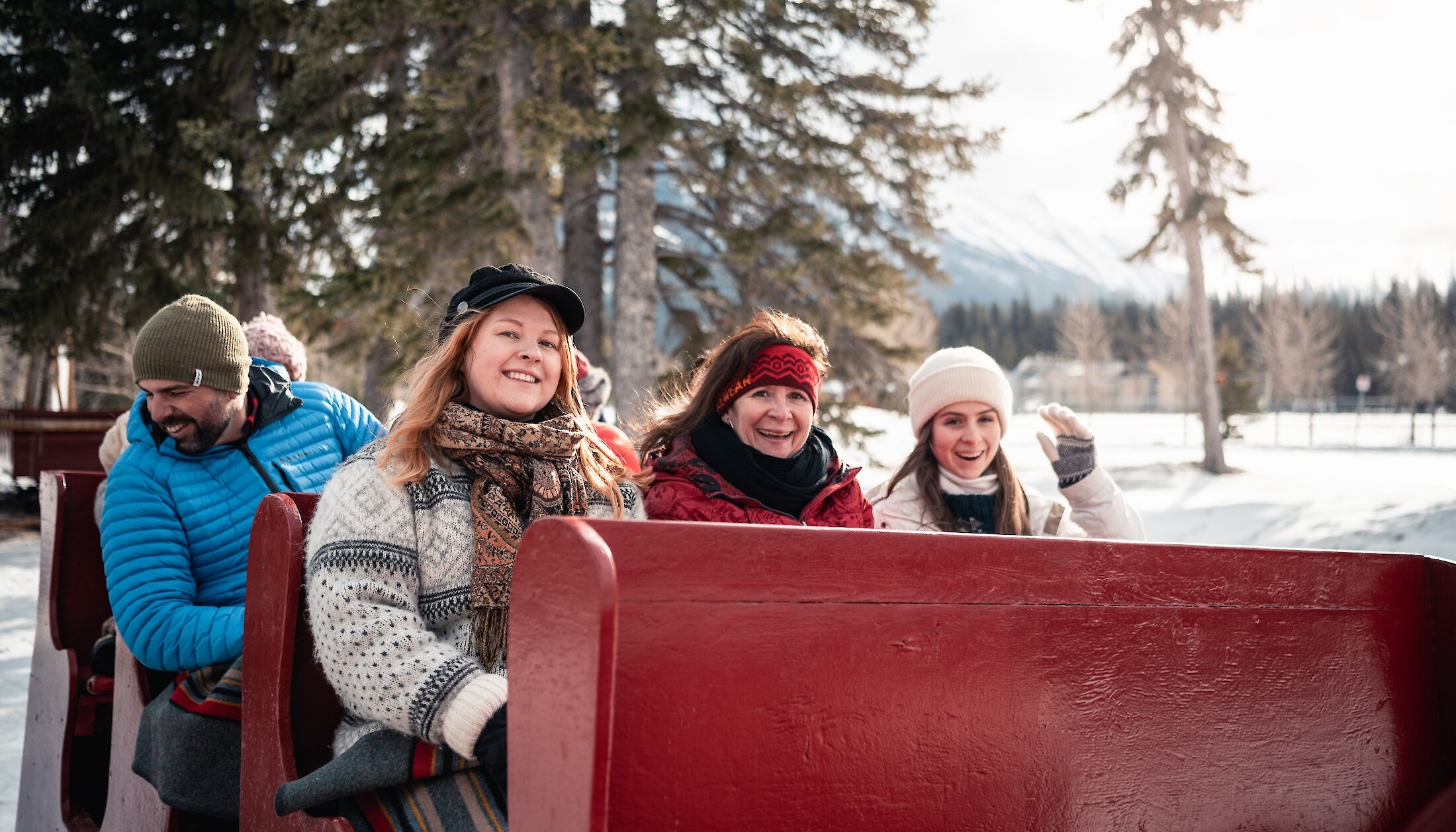 A sleigh ride with friends at the warner stables