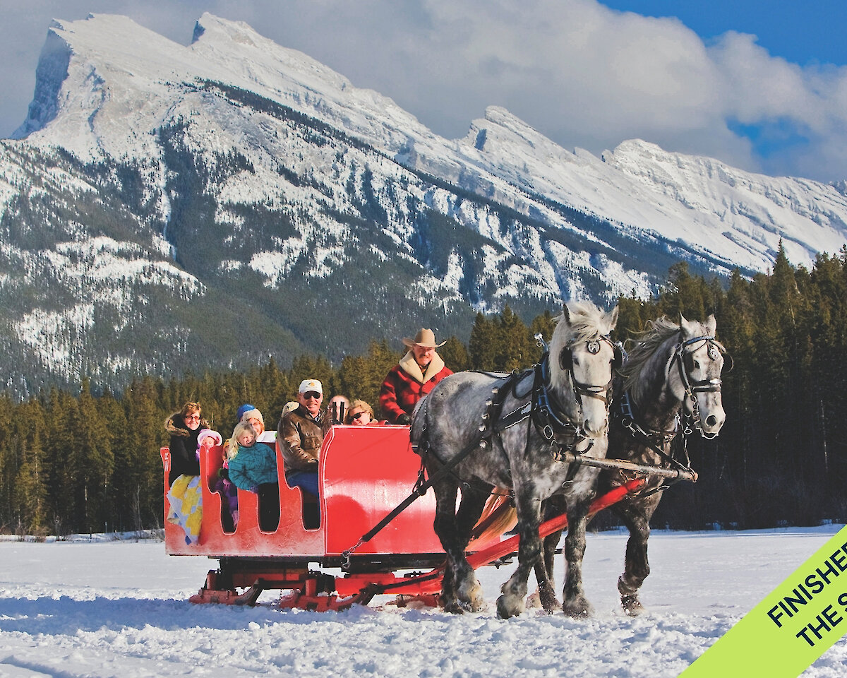 Banff Sleigh ride in the meadows around Banff